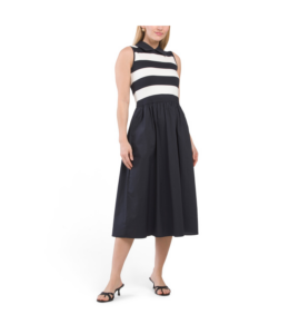 Polo Collar Midi Dress