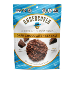 Undercover Snacks - Dark Chocolate + Sea Salt Crispy Quinoa Snack, 2 Oz