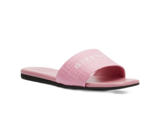 4g Monogram Flat Slide Sandals