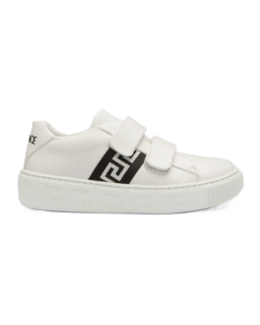 Kid's Greca Leather Grip-strap Sneakers 12.5 Kids