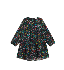 Girl's Multicolor Star-print Dress, Size 4-10