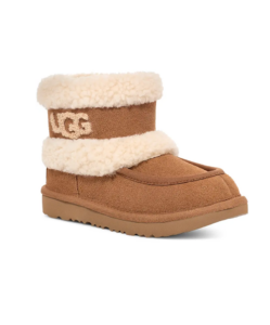 Kids' Ultra Mini Fluff Genuine Shearling Boot Size 6 Big Kids