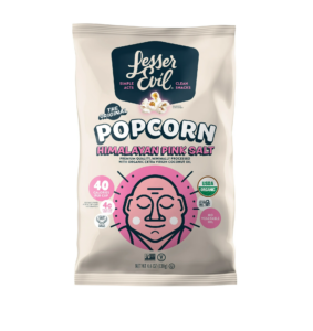 Lesserevil Organic Popcorn, Himalayan Pink, 4.6 Oz