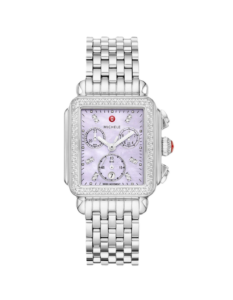 Deco Stainless Steel Diamond Watch