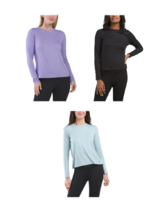 Long Sleeve Moss Jersey Crew Neck Top