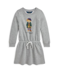 Toddler and Little Girls Polo Bear Fleece Dress Size 6