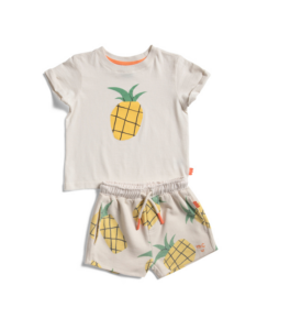 Pineapple T-shirt and Shorts Collection Size 2-4