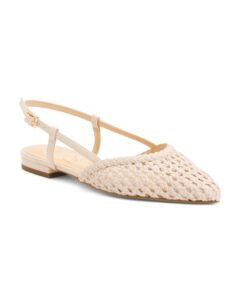 Evolia Woven Slingback Flatsp