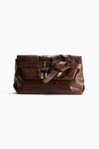 Strap-detail Clutch Bag