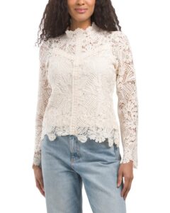 Crochet Top with Flutter Detailing