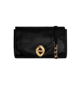 G Flap Crinkled Leather Crossbody Bag